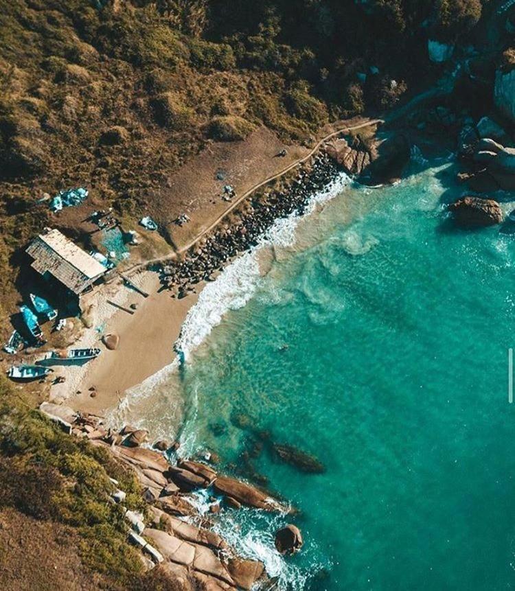 Casa De Temporada No Sul Da Ilha Com Piscina Villa Florianopolis Bagian luar foto