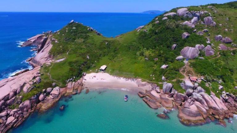 Casa De Temporada No Sul Da Ilha Com Piscina Villa Florianopolis Bagian luar foto